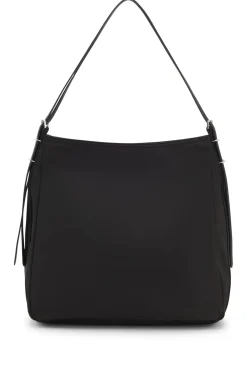 Shoulder bag with stacked logo