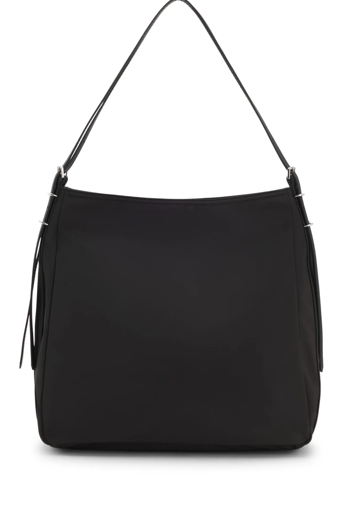 Shoulder bag with stacked logo