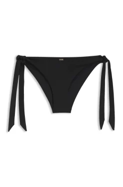 Side-tie bikini bottoms with logo trim