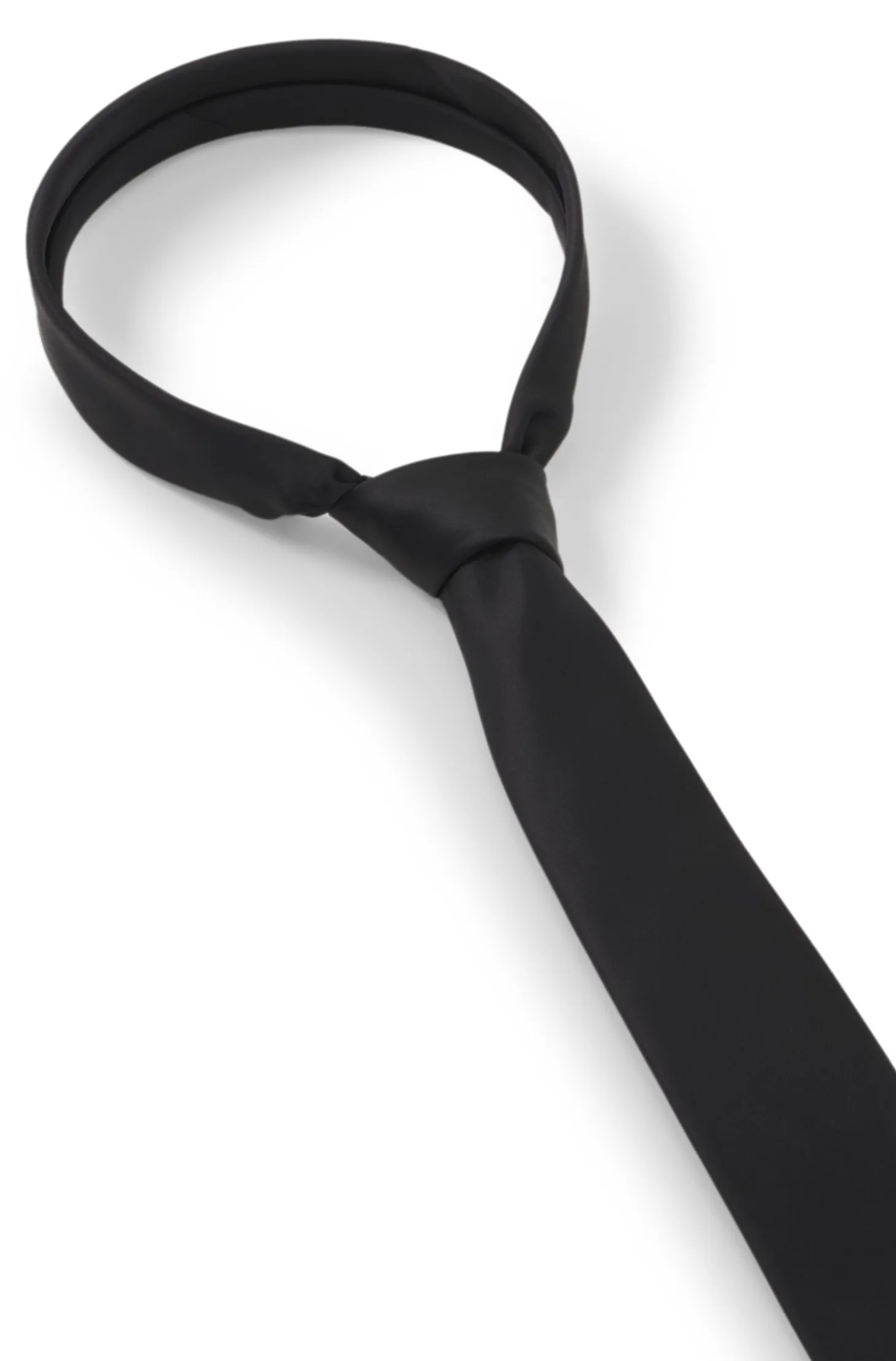 Silk-blend tie with a plain weave