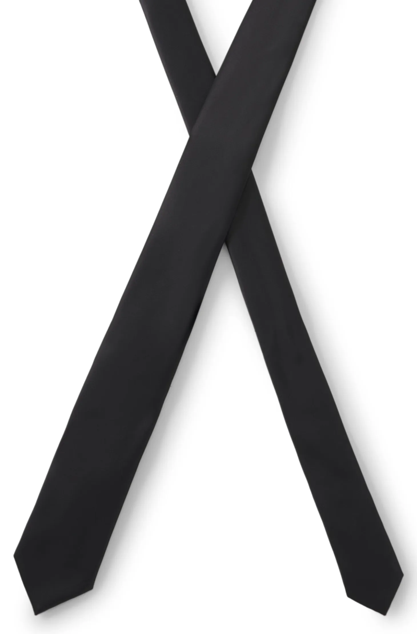 Silk-blend tie with a plain weave