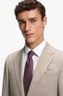 Silk-blend tie with dot pattern