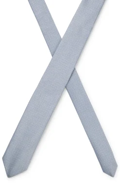 Silk-blend tie with jacquard pattern