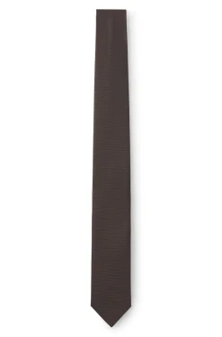 Silk-blend tie with jacquard weave