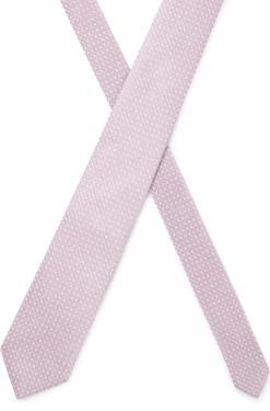 Silk-blend tie with jacquard-woven pattern