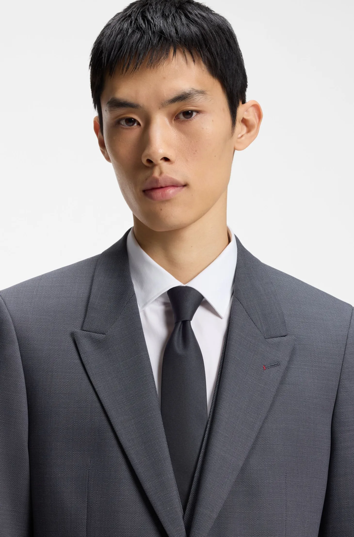 Silk-blend tie with jacquard weave