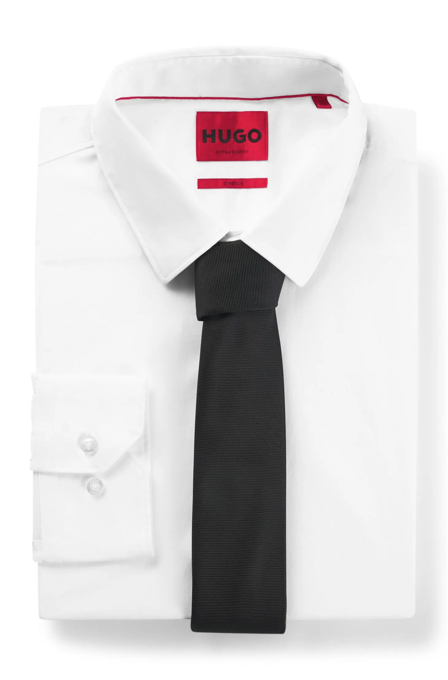 Silk-blend tie with jacquard weave
