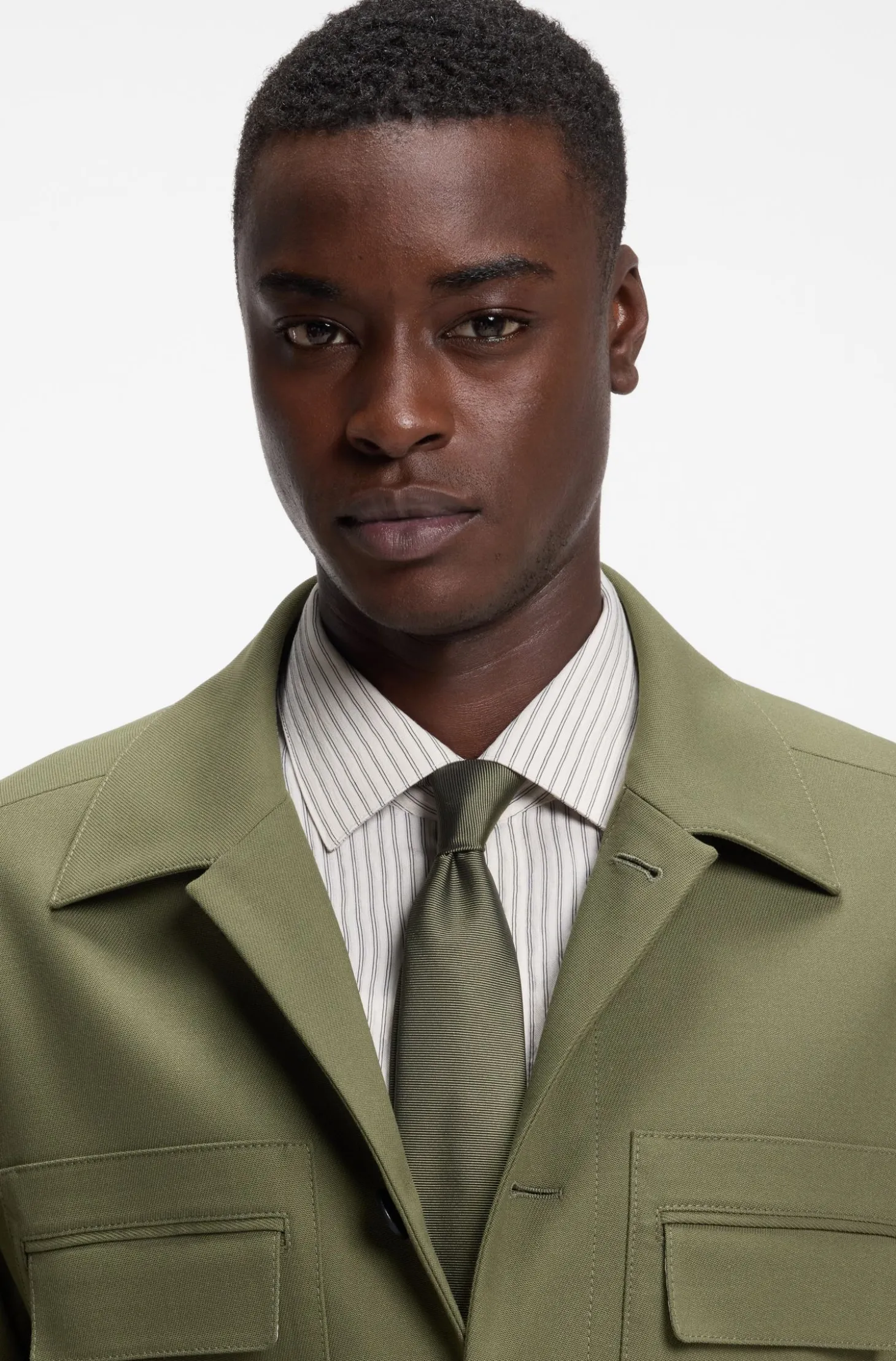 Silk-blend tie with jacquard weave
