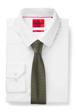 Silk-blend tie with jacquard weave