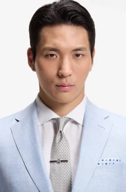 Silk-blend tie with micro pattern