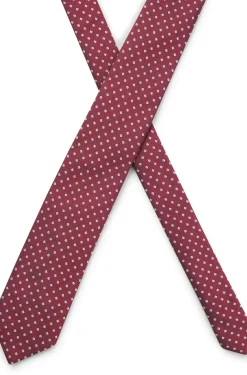 Silk-blend tie with micro pattern