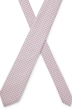 Silk-blend tie with micro pattern