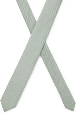 Silk-blend tie with micro pattern