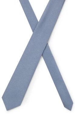 Silk-blend tie with micro pattern