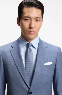 Silk-blend tie with micro pattern