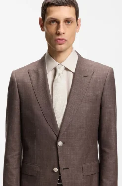 Silk-blend tie with paisley jacquard