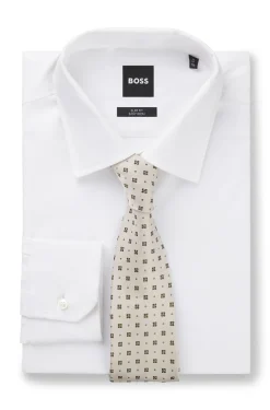 Silk tie with jacquard pattern