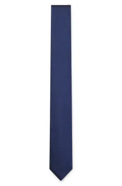 Silk tie with jacquard pattern