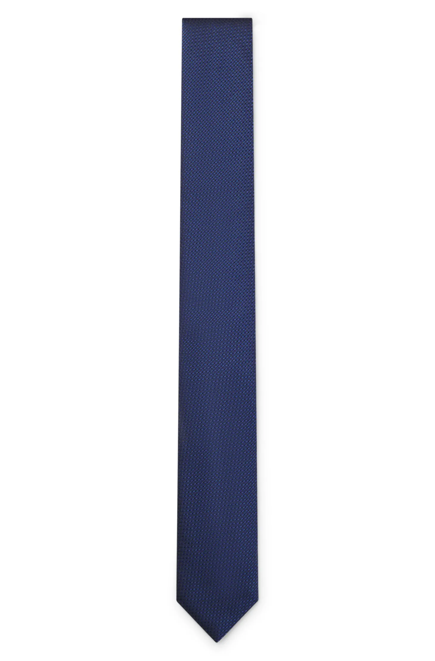 Silk tie with jacquard pattern