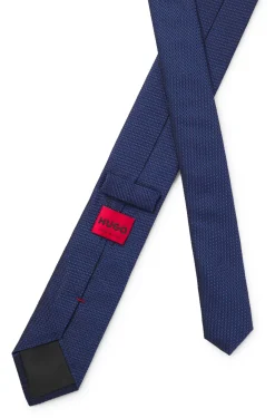 Silk tie with jacquard pattern