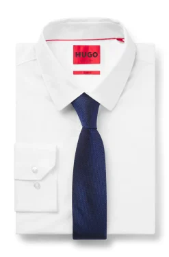 Silk tie with jacquard pattern