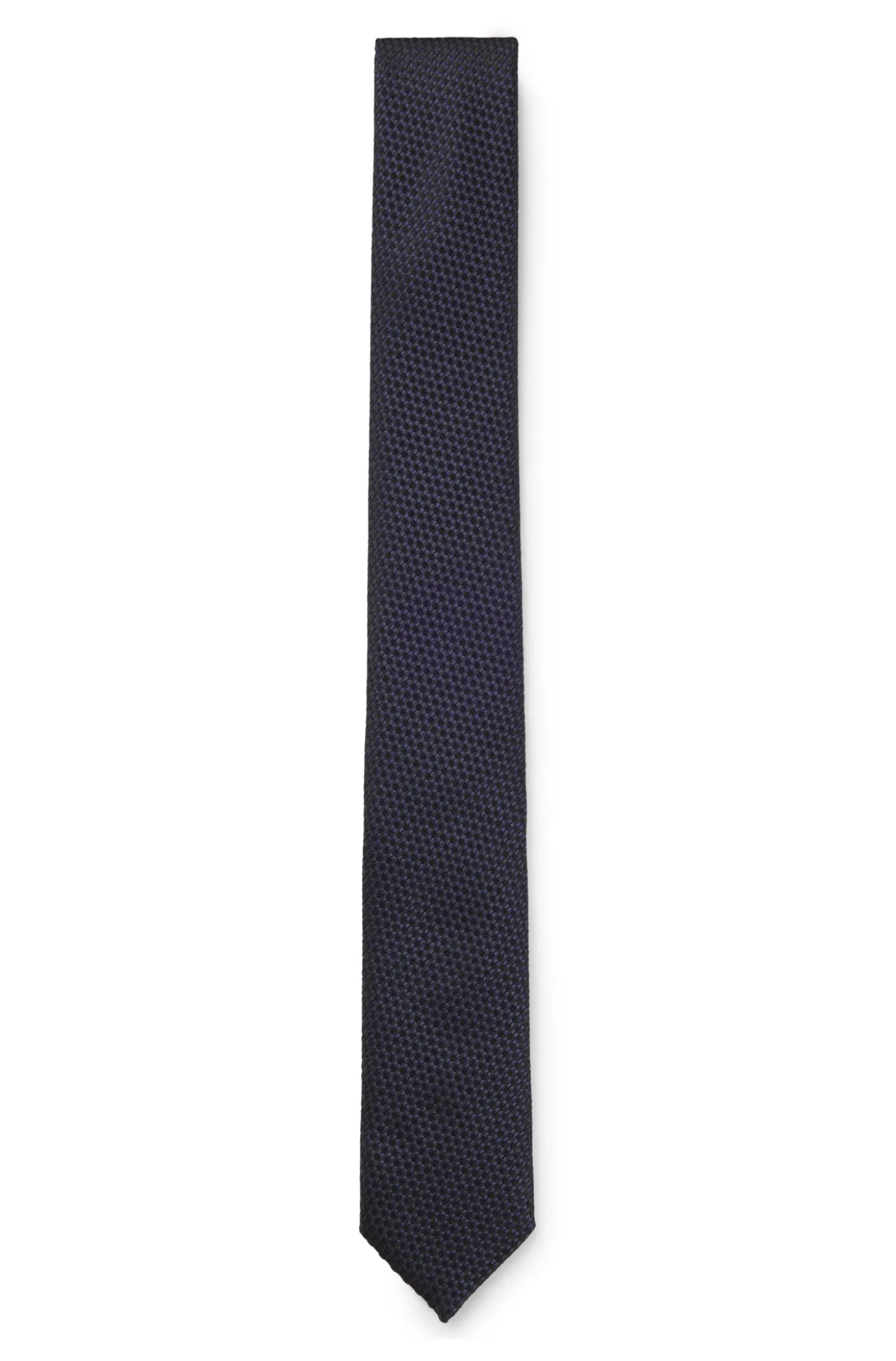Silk tie with jacquard pattern