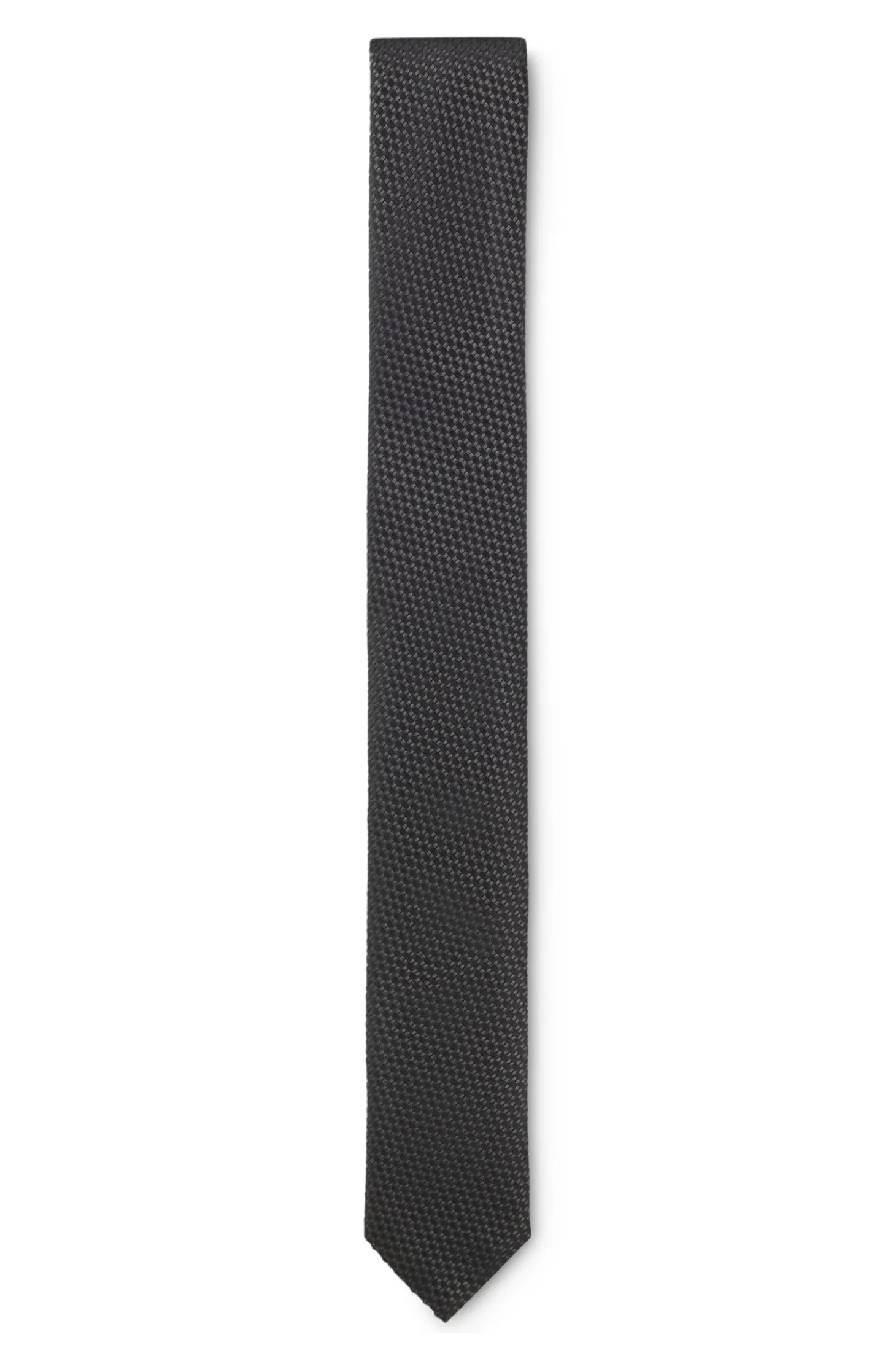 Silk tie with jacquard pattern