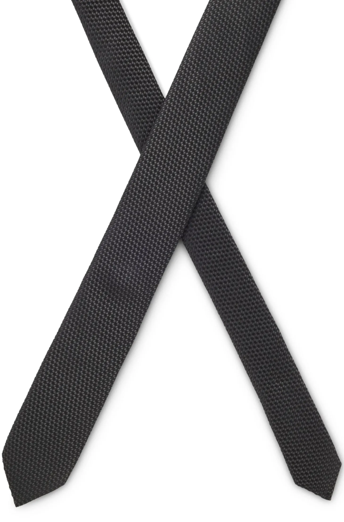 Silk tie with jacquard pattern