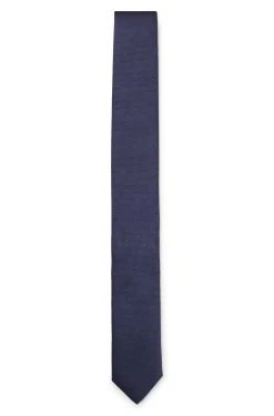 Silk tie with jacquard-woven pattern