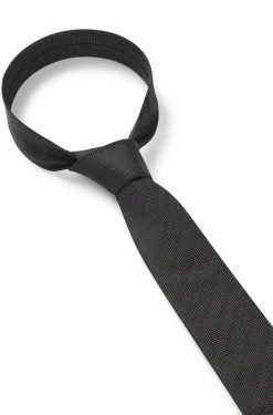 Silk tie with jacquard-woven pattern