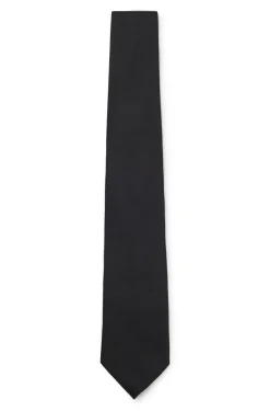 Silk tie with solid weave