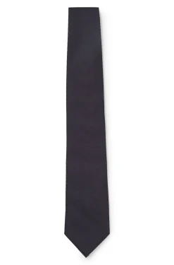 Silk tie with solid weave
