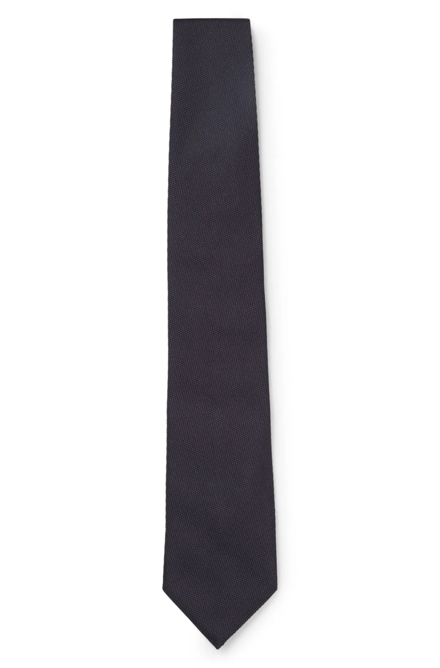 Silk tie with solid weave