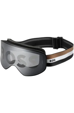 Ski goggles with logo detailing