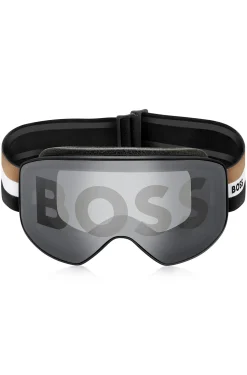 Ski goggles with logo detailing