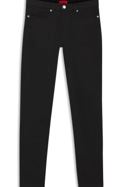 Skinny-fit jeans in black stretch denim