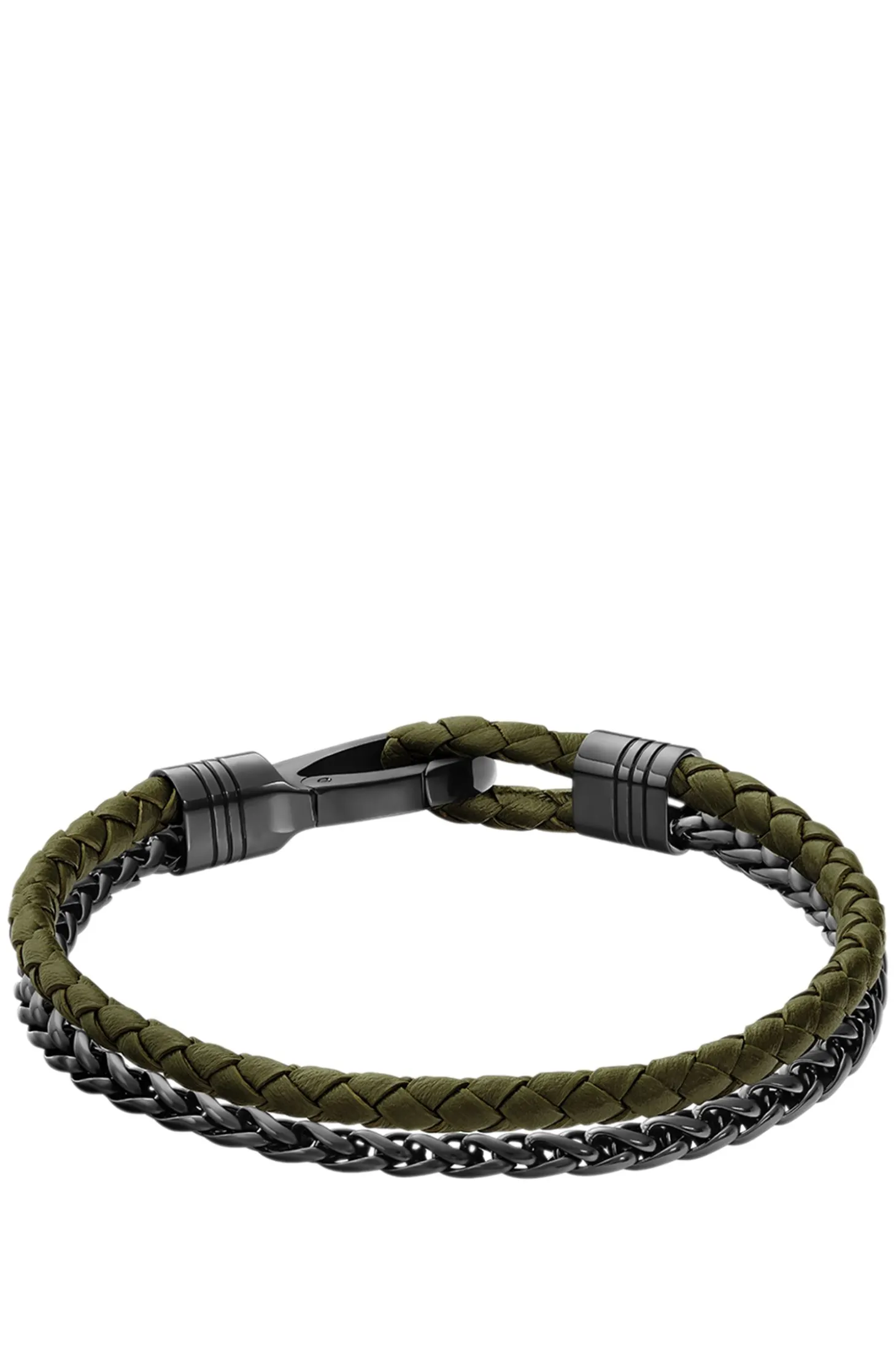 Sleek bracelet with polished hardware details