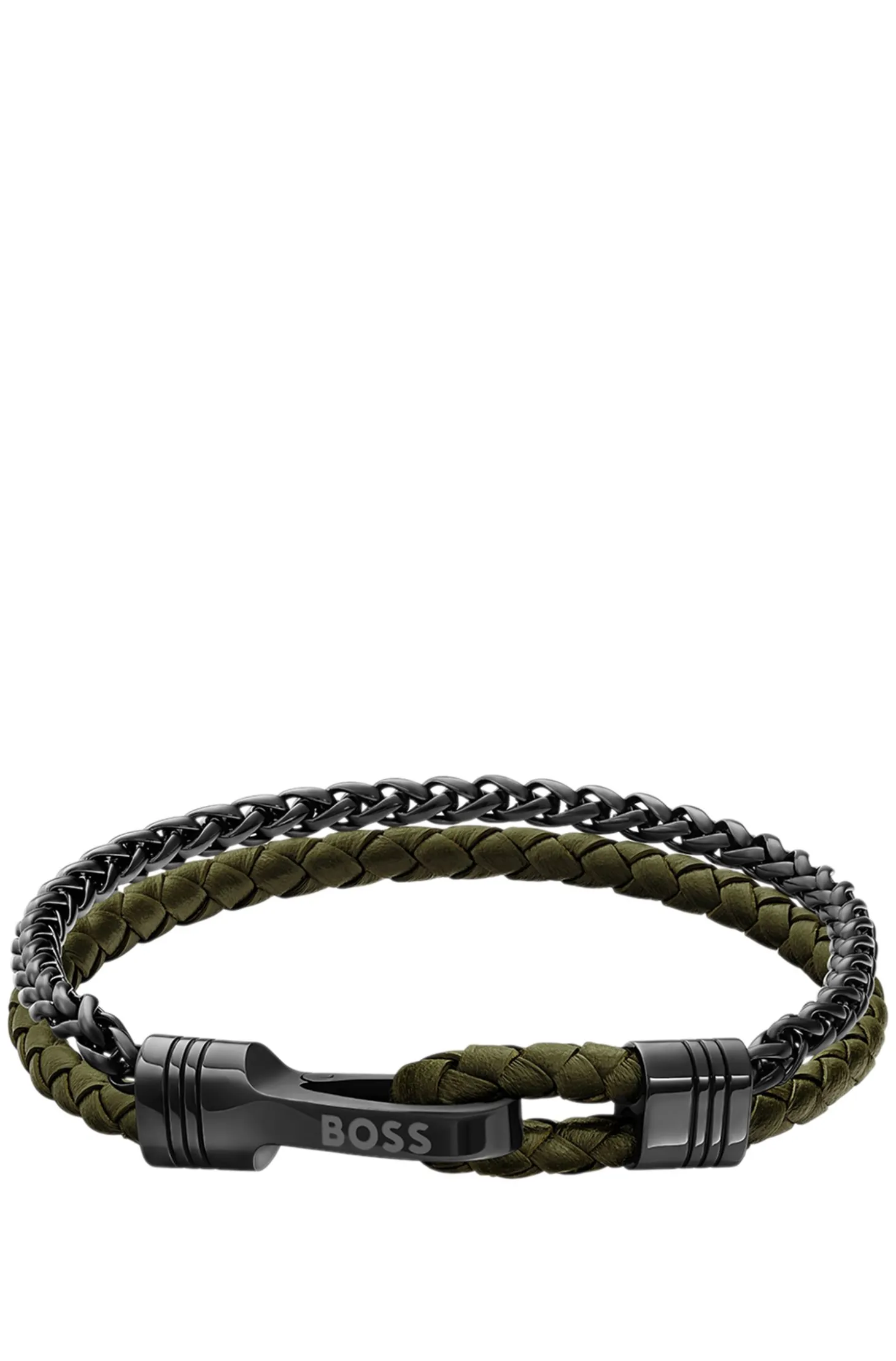 Sleek bracelet with polished hardware details