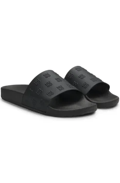 Slides with repeat stacked-logo uppers