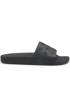 Slides with repeat stacked-logo uppers