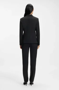 Slim-fit blazer in Italian-made virgin wool
