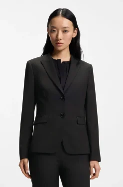 Slim-fit blazer in Italian-made virgin wool