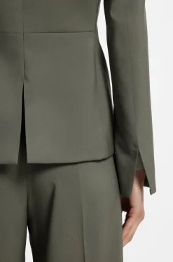 Slim-fit blazer in Italian virgin wool