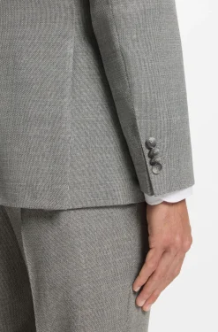 Slim-fit blazer in patterned stretch wool