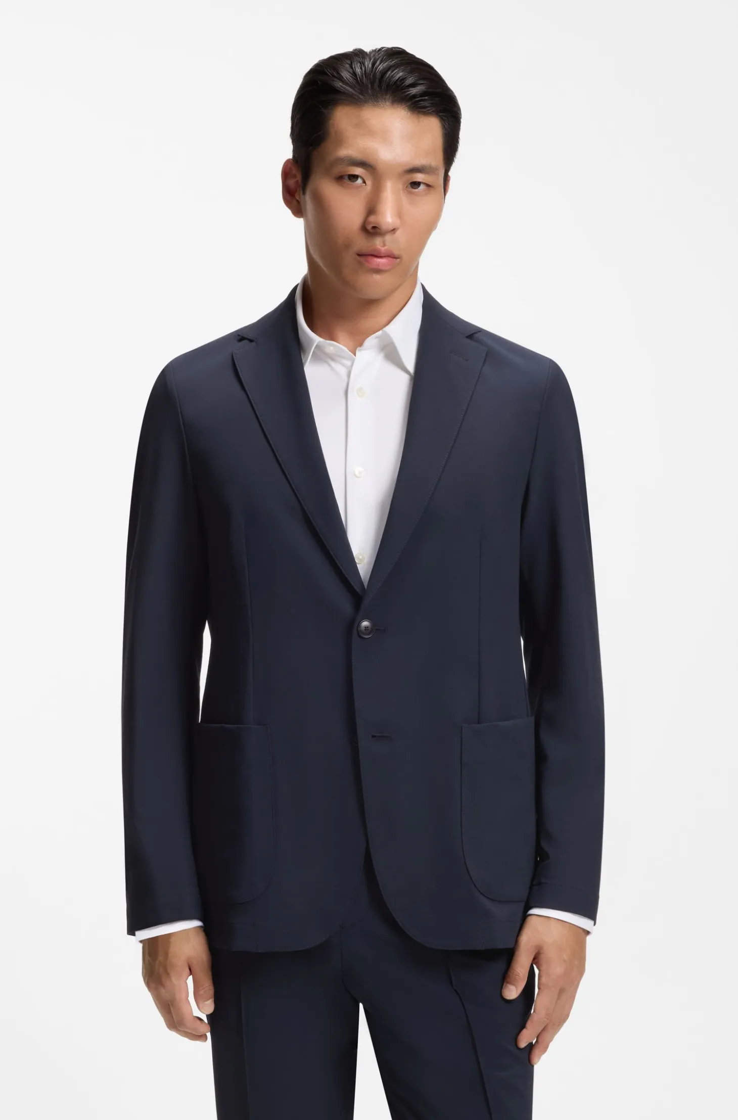 Slim-fit blazer in performance stretch fabric