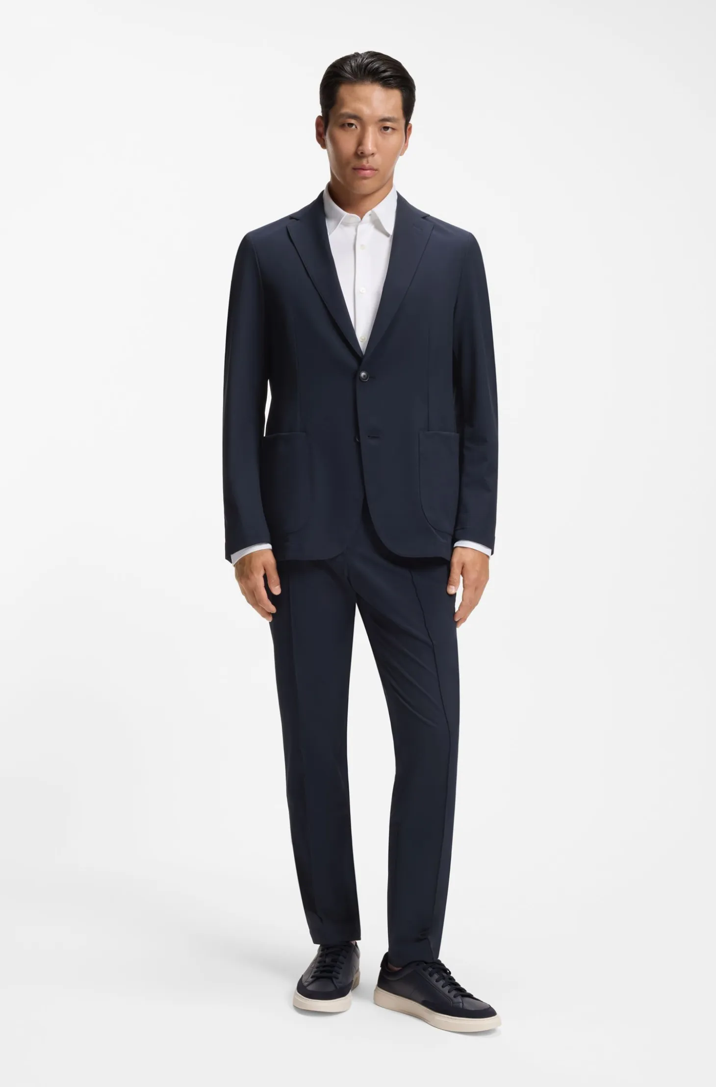 Slim-fit blazer in performance stretch fabric