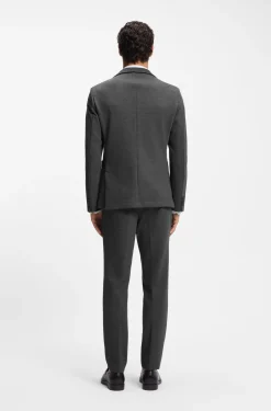 Slim-fit blazer in performance-stretch fabric