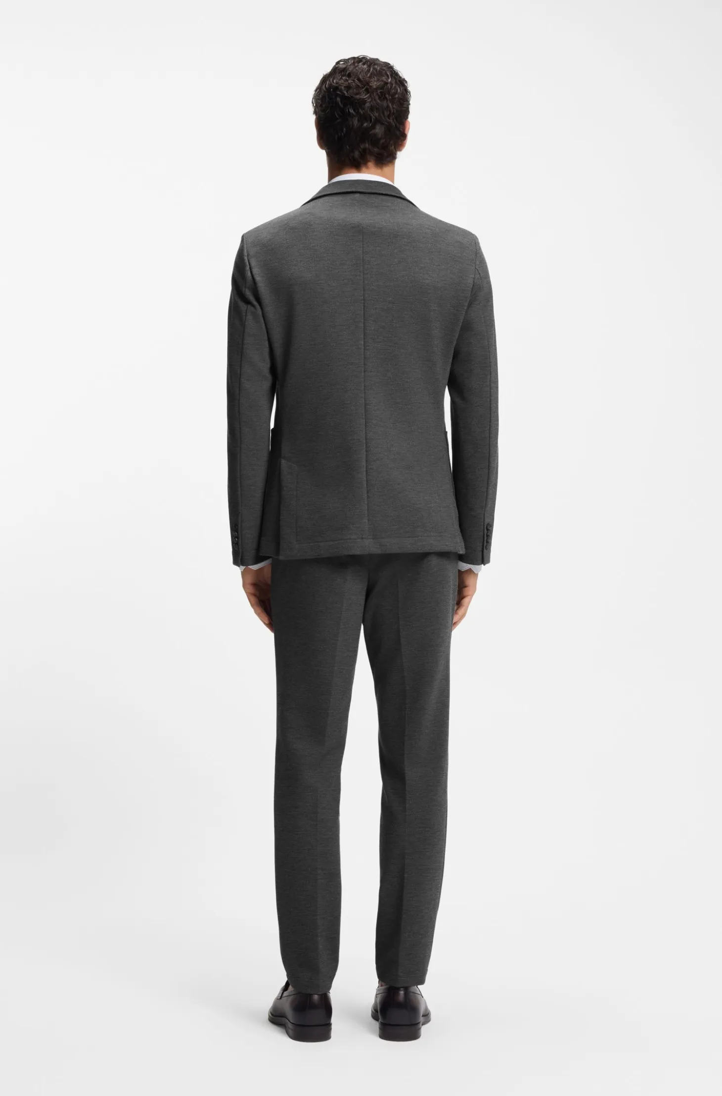 Slim-fit blazer in performance-stretch fabric