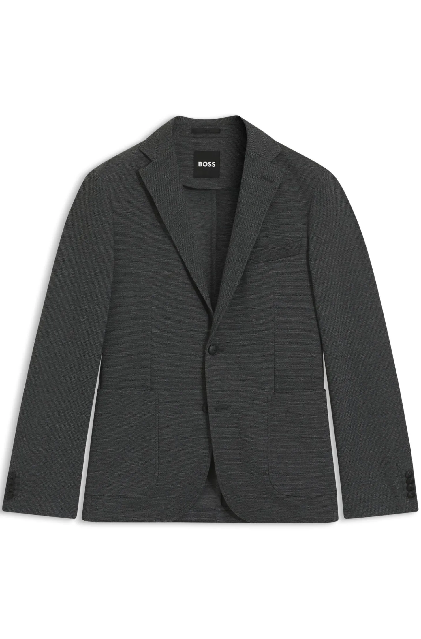 Slim-fit blazer in performance-stretch fabric