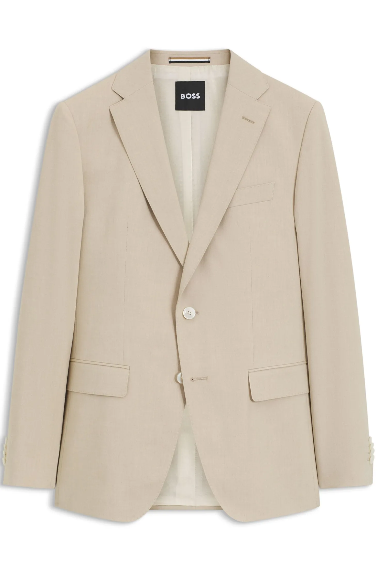Slim-fit blazer in stretch chiffon
